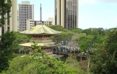 Sanju Pagoda in Honolulu Memorial Park
