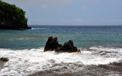 Twin Rocks at Onomea Bay, Hawaii