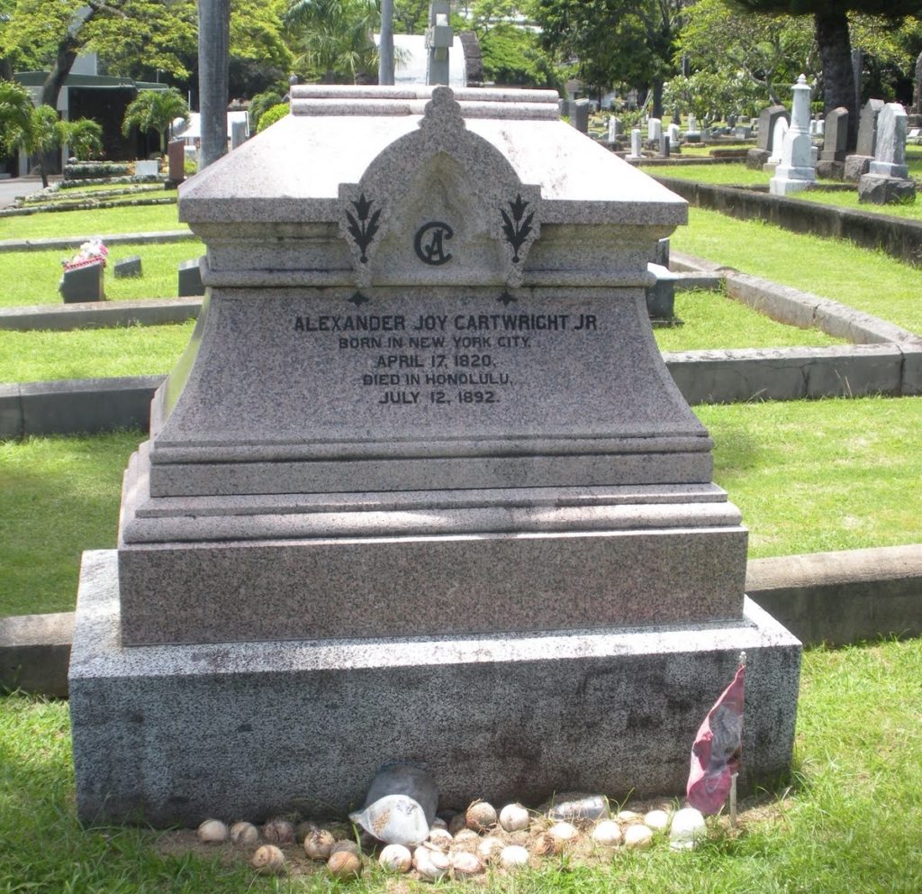 Alexander Cartwright's Grave in Oahu, Hawaii