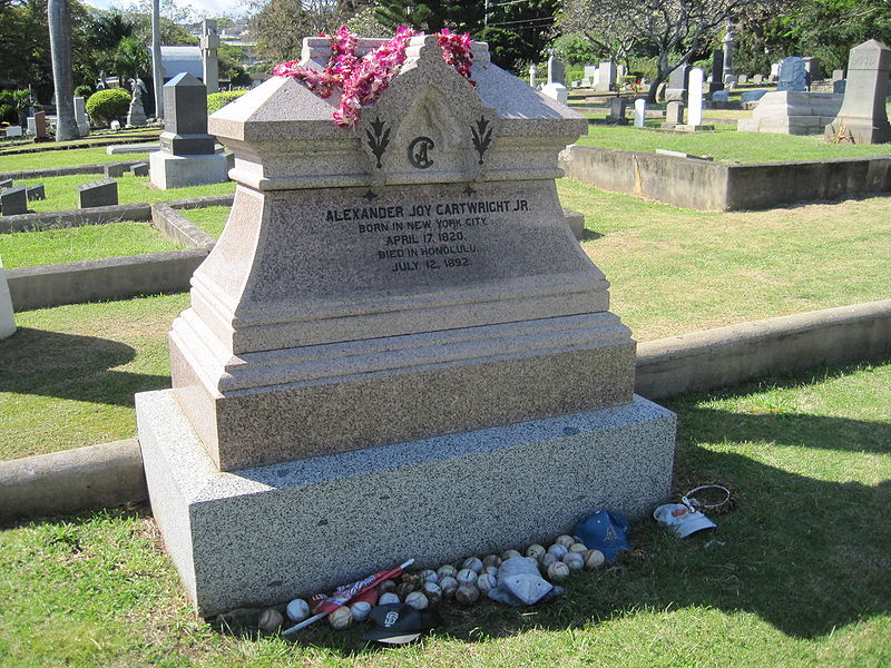 Alexander Cartwright's Grave in Oahu, Hawaii