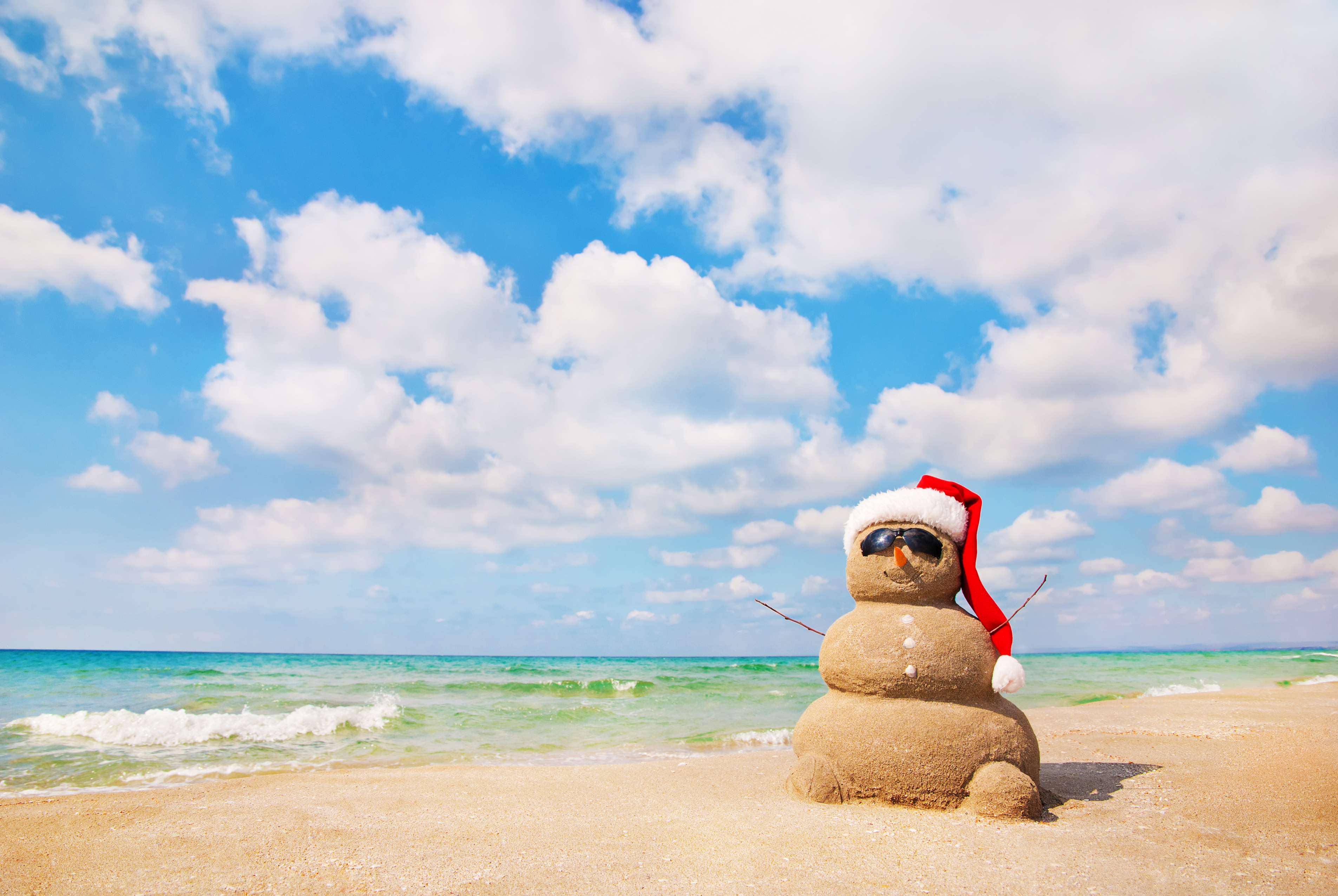 beach snowman