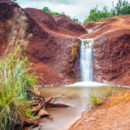red dirt waterfall