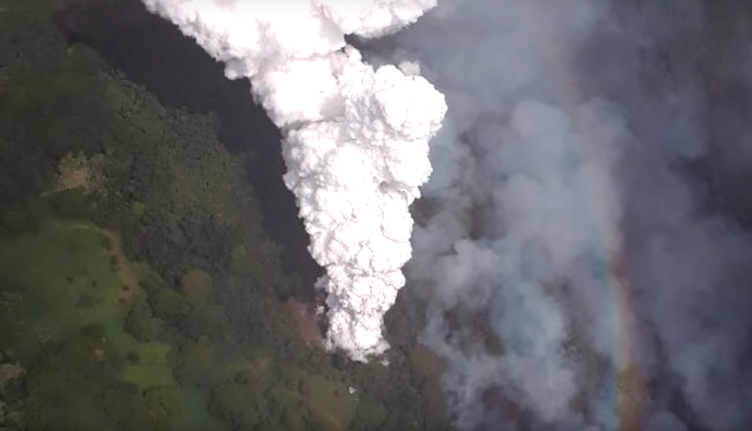 Kapoho Green Lake - Steam Plume